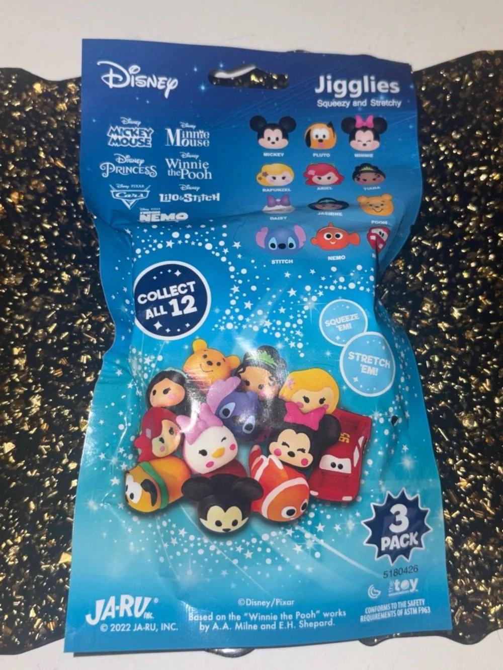 Disney JiggIes 3 Pack- NEMO, STITCH & LIGHTENING MCQUEEN